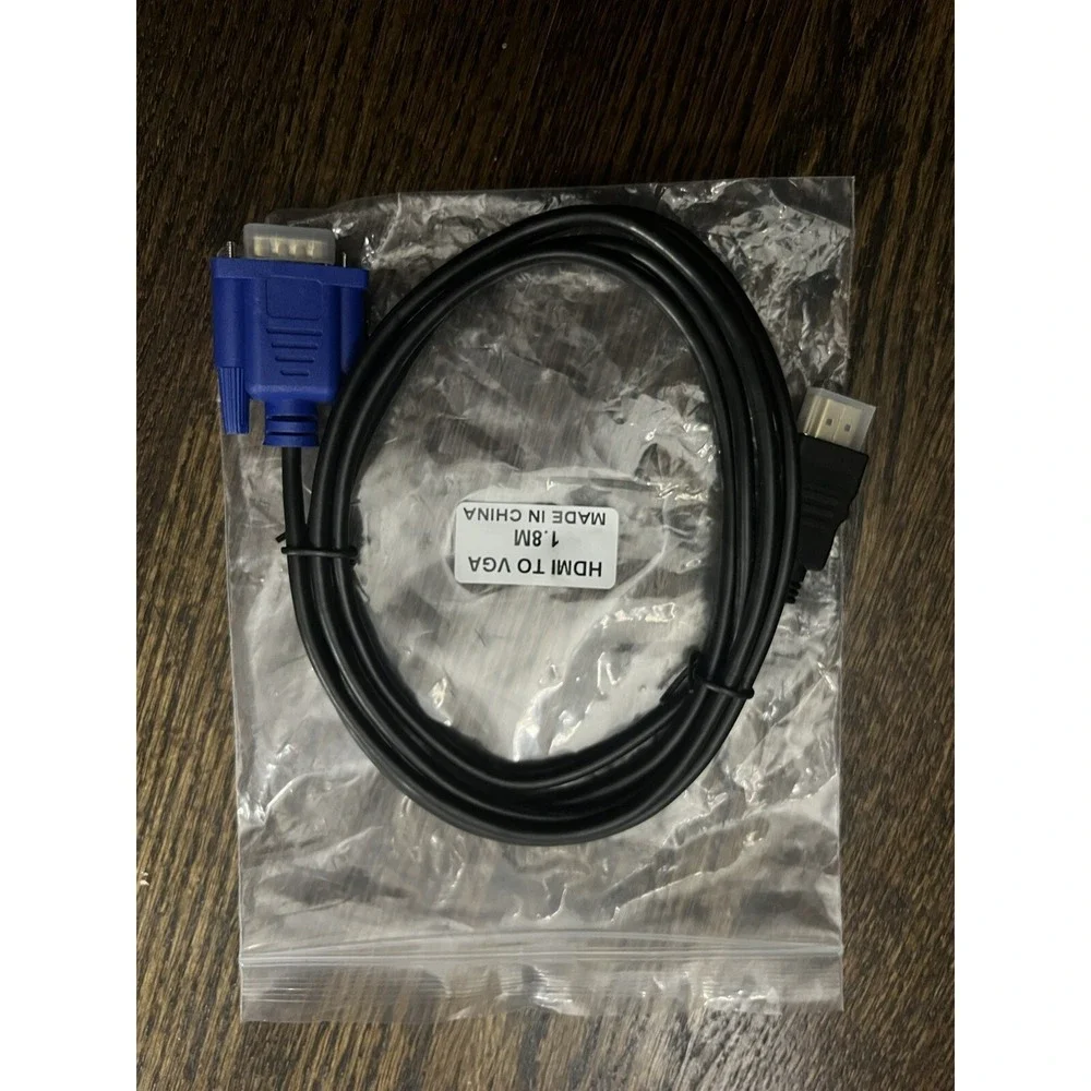 1.8M Hdmi To Vga Adapter Cable Digital 1080P Audio Converter Multi pvc Monitor/A